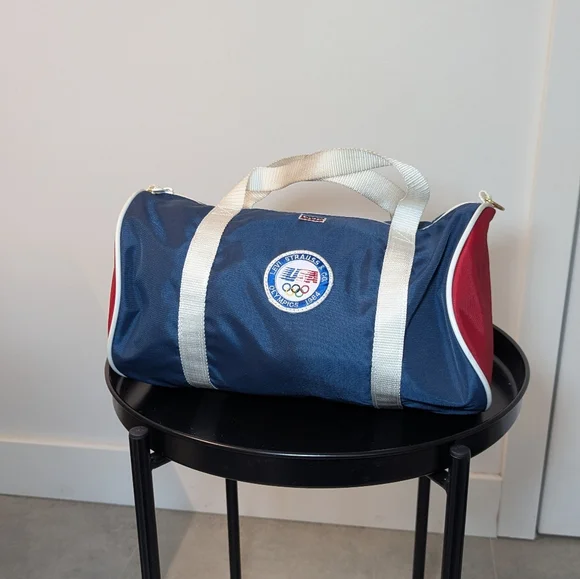 Vintage 1984 LA Olympics Levi Strauss Gym Duffel Bag Retro Travel Bag - Picture 9 of 13